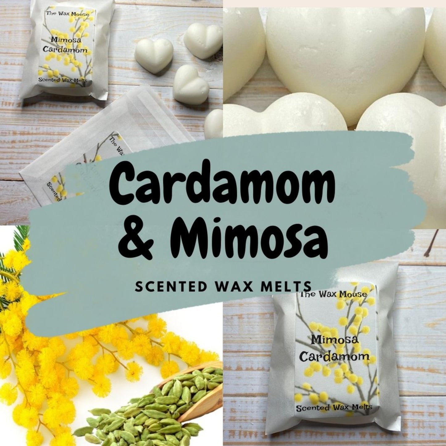 Cardamom and mimosa wax melt